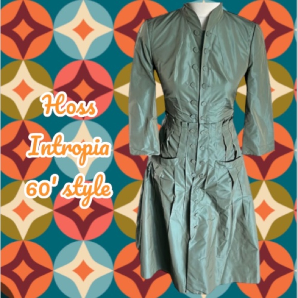 VTG Hoss Intropia Trench Coat/Dress VTG - Picture 4 of 16